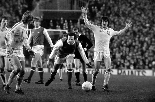 Arsenal 0 v. Leeds United 1. Division 1 football. January 1980 LF01-01-003