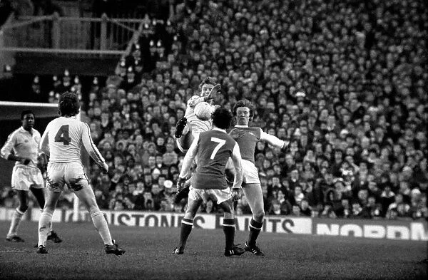 Arsenal 0 v. Leeds United 1. Division 1 football. January 1980 LF01-01-015
