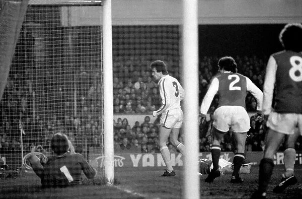 Arsenal 0 v. Leeds United 1. Division 1 football. January 1980 LF01-01-028