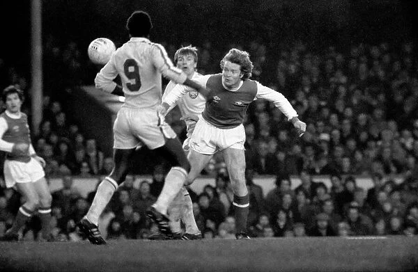 Arsenal 0 v. Leeds United 1. Division 1 football. January 1980 LF01-01-013