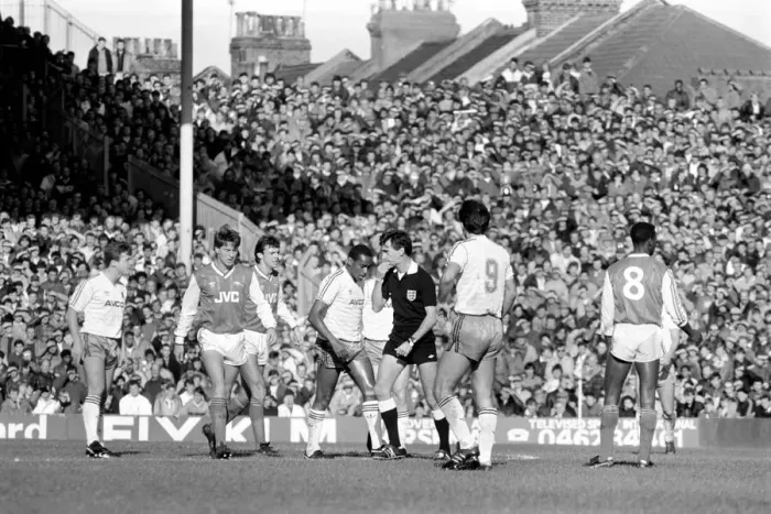 Framed Print : Arsenal 0 v. West Ham United 0. Division One Football. November 1986 LF20-25-026