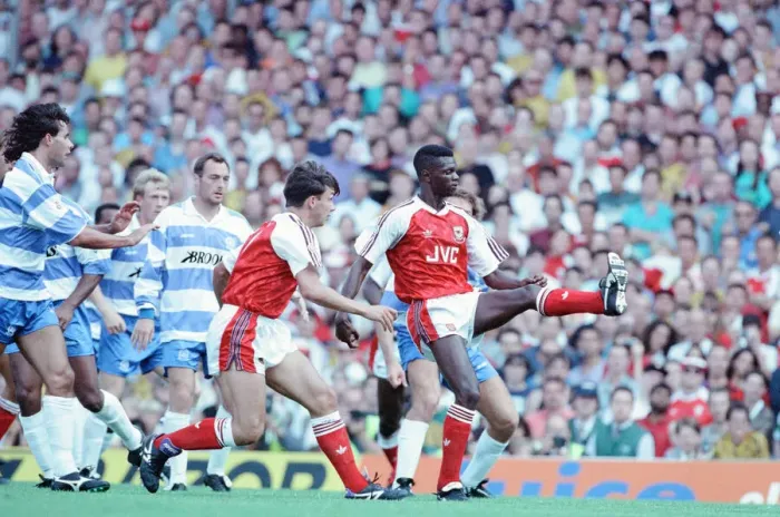 Framed Print : Arsenal 1-1 QPR, League Division One match action, Highbury, Saturday 17th August 1991 Framed Print : Arsenal 1-1 QPR, League Division One match action, Highbury, Saturday 17th August 1991