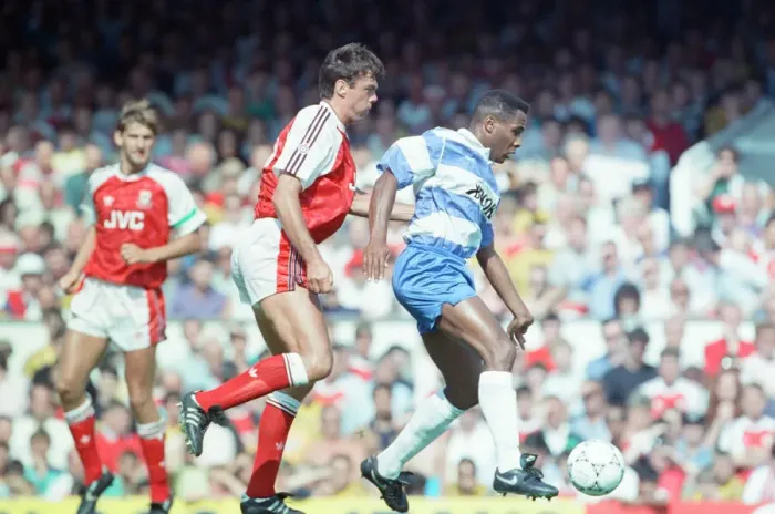 Framed Print : Arsenal 1-1 QPR, League Division One match action, Highbury, Saturday 17th August 1991 Framed Print : Arsenal 1-1 QPR, League Division One match action, Highbury, Saturday 17th August 1991