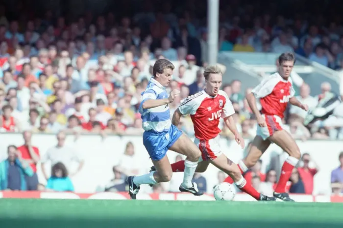 Framed Print : Arsenal 1-1 QPR, League Division One match action, Highbury, Saturday 17th August 1991 Framed Print : Arsenal 1-1 QPR, League Division One match action, Highbury, Saturday 17th August 1991