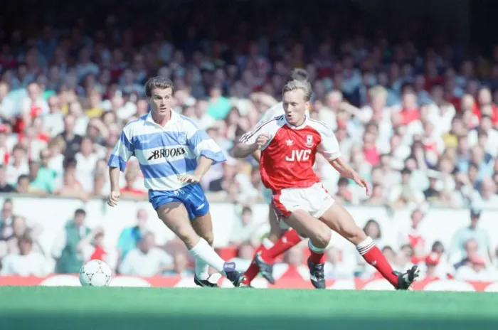 Framed Print : Arsenal 1-1 QPR, League Division One match action, Highbury, Saturday 17th August 1991 Framed Print : Arsenal 1-1 QPR, League Division One match action, Highbury, Saturday 17th August 1991