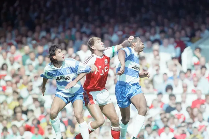 Framed Print : Arsenal 1-1 QPR, League Division One match action, Highbury, Saturday 17th August 1991 Framed Print : Arsenal 1-1 QPR, League Division One match action, Highbury, Saturday 17th August 1991