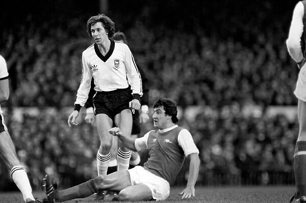 Arsenal (1) v. Ipswich (1). Action from the match. December 1980 80-07210-071