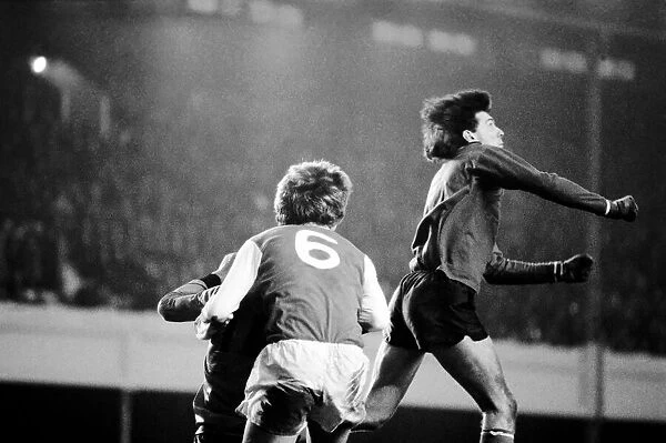 Arsenal 2 v. Derby County 0. Division 1 football January 1980 LF01-05-008