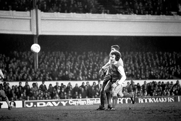 Arsenal 2 v. Derby County 0. Division 1 football January 1980 LF01-05-005