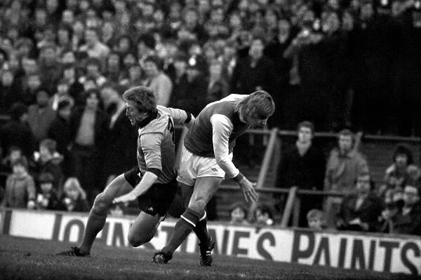 Arsenal 2 v. Derby County 0. Division 1 football January 1980 LF01-05-036