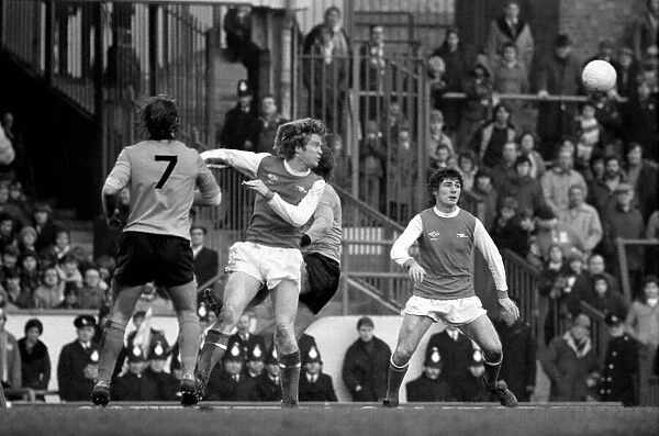 Arsenal 2 v. Derby County 0. Division 1 football January 1980 LF01-05-051