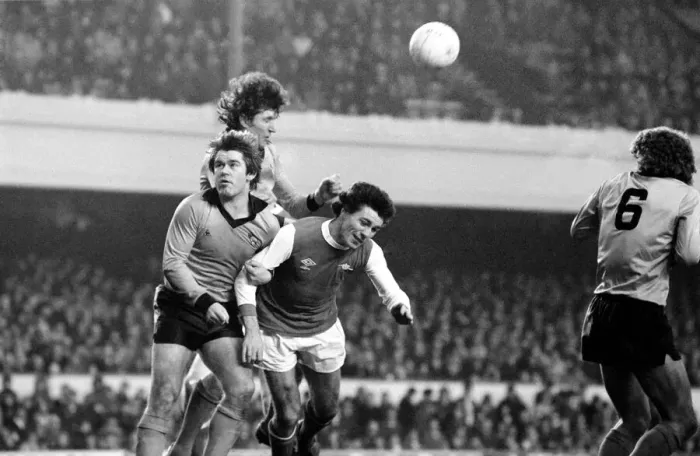 Framed Print : Arsenal 2 v. Derby County 0. Division 1 football January 1980 LF01-05-073 Framed Print : Arsenal 2 v. Derby County 0. Division 1 football January 1980 LF01-05-073
