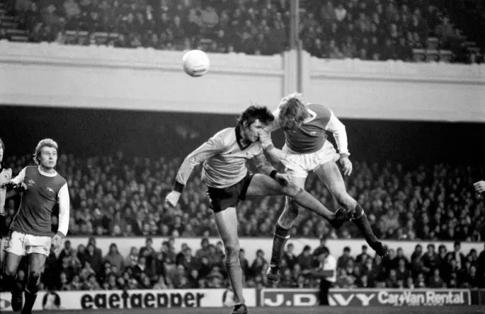 Framed Print : Arsenal 2 v. Derby County 0. Division 1 football January 1980 LF01-05-074 Framed Print : Arsenal 2 v. Derby County 0. Division 1 football January 1980 LF01-05-074