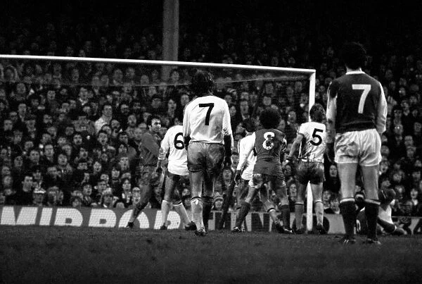 Arsenal 3 v. Aston Villa 1. Division 1 football. February 1980 LF01-20-081