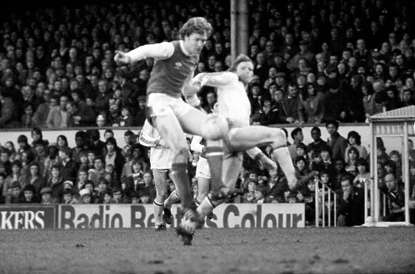 Arsenal 3 v. Aston Villa 1. Division 1 football. February 1980 LF01-20-019