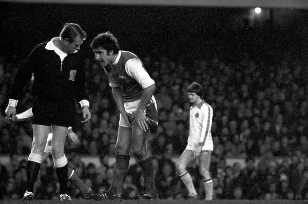 Arsenal 3 v. Aston Villa 1. Division 1 football. February 1980 LF01-20-029