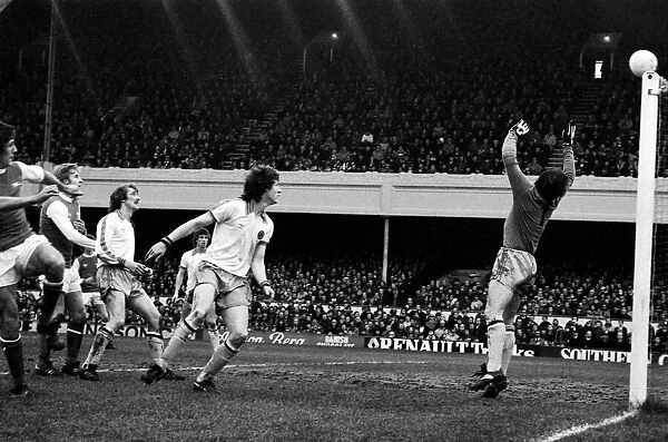 Arsenal 3 v. Aston Villa 1. Division 1 football. February 1980 LF01-20-078