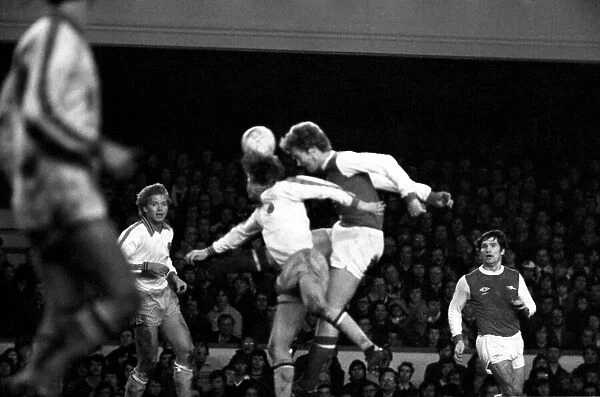 Arsenal 3 v. Aston Villa 1. Division 1 football. February 1980 LF01-20-031