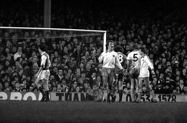 Arsenal 3 v. Aston Villa 1. Division 1 football. February 1980 LF01-20-063
