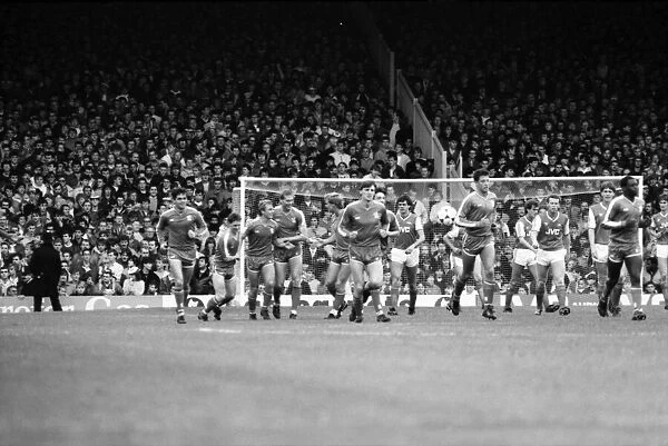 Arsenal 3 v. Chelsea 1. Division One Football. October 1986 LF20-14-072