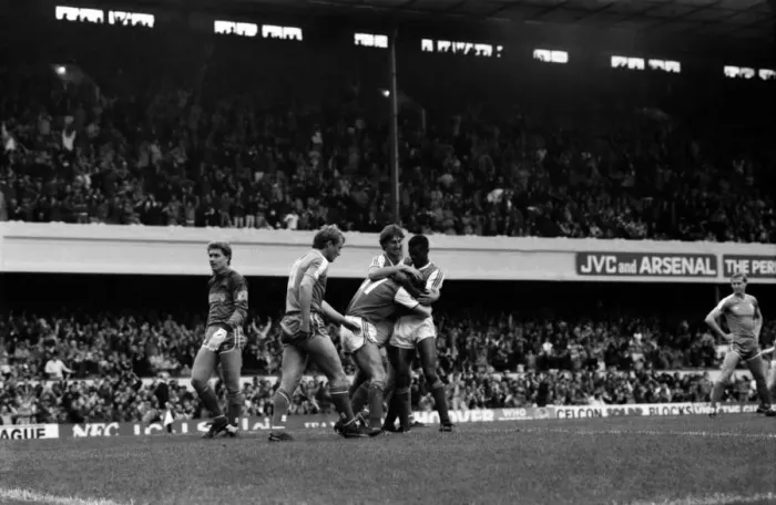 Framed Print : Arsenal 3 v. Chelsea 1. Division One Football. October 1986 LF20-14-062 Framed Print : Arsenal 3 v. Chelsea 1. Division One Football. October 1986 LF20-14-062
