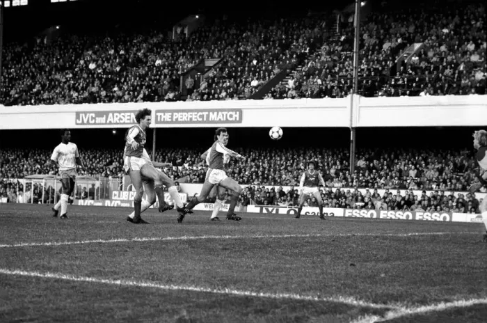 Framed Print : Arsenal 3 v. Manchester City 0. Division One Football. November 1986 LF21-06-065 Framed Print : Arsenal 3 v. Manchester City 0. Division One Football. November 1986 LF21-06-065