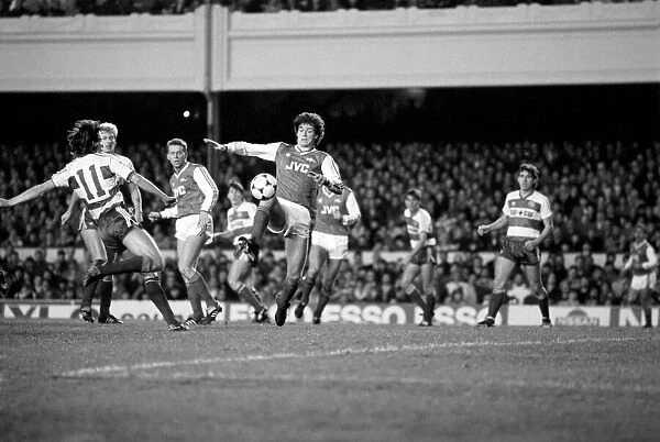 Arsenal 3 v. Queens Park Rangers 1. Division One Football. December 1986 LF21-11-066