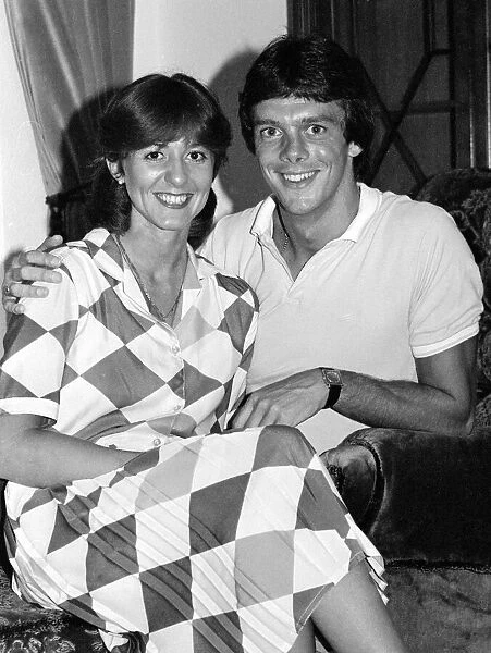 Arsenal footballer David O Leary with girlfriend Joy Lewis August 1981