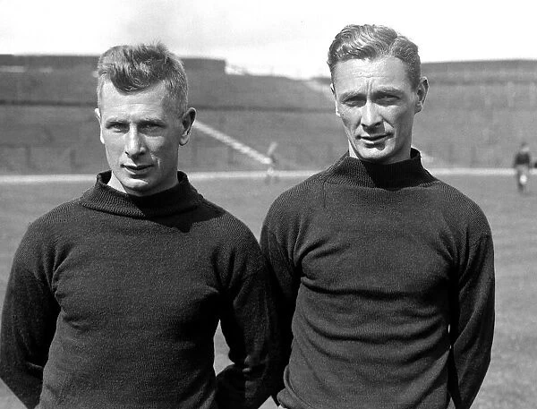 Arsenal footballers - April 1927 Andy Kennedy and Jack Butler