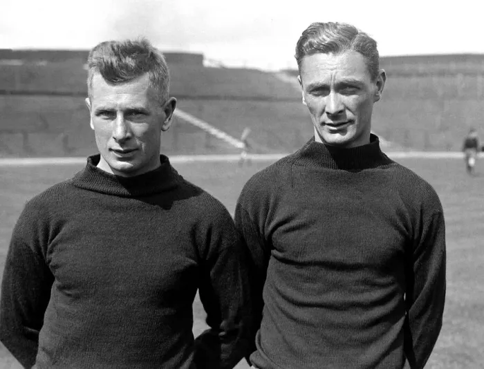 Framed Print : Arsenal footballers - April 1927 Andy Kennedy and Jack Butler Framed Print : Arsenal footballers - April 1927 Andy Kennedy and Jack Butler