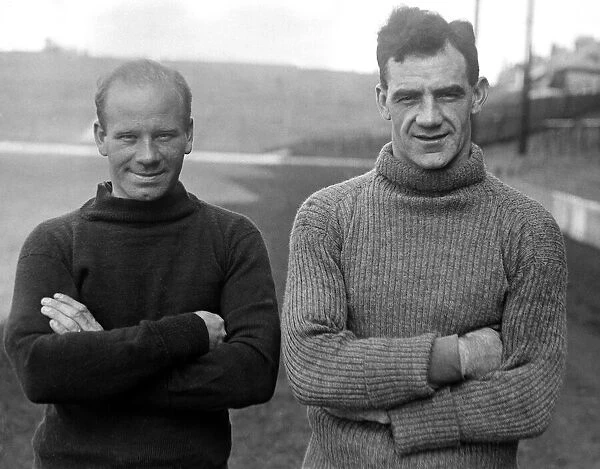 Arsenal footballers - April 1927 Billy Blythe and Bill Harper