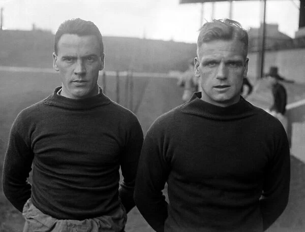 Arsenal footballers - April 1927 Robert John and Alf Baker