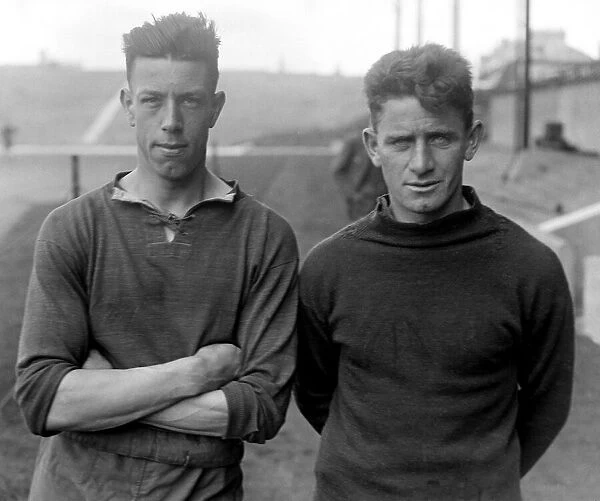 Arsenal footballers - April 1927 Bill Seddon and Billy Milne
