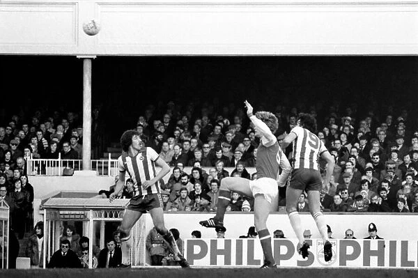 Arsenal v. Brighton and Hove Albion. Division 1 football. January 1980 LF01-10-037