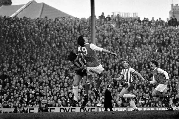 Arsenal v. Brighton and Hove Albion. Division 1 football. January 1980 LF01-10-035