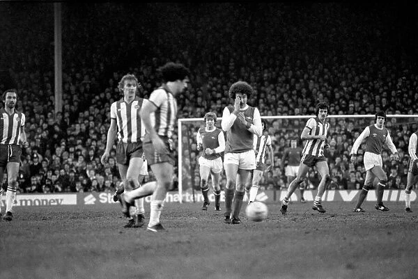 Arsenal v. Brighton and Hove Albion. Division 1 football. January 1980 LF01-10-047