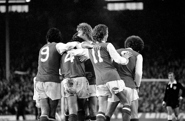 Arsenal v. Brighton and Hove Albion. Division 1 football. January 1980 LF01-10-089