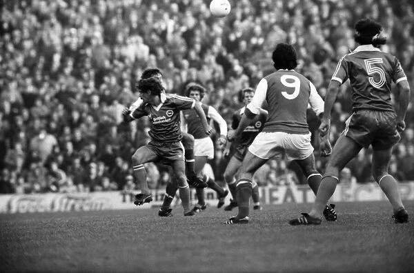 Arsenal v. Brighton and Hove Albion. November 1980 LF05-05-026 Football Division