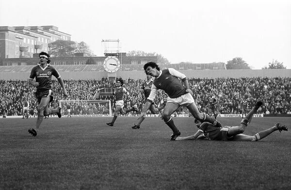 Arsenal v. Brighton and Hove Albion. November 1980 LF05-05-012 Football Division