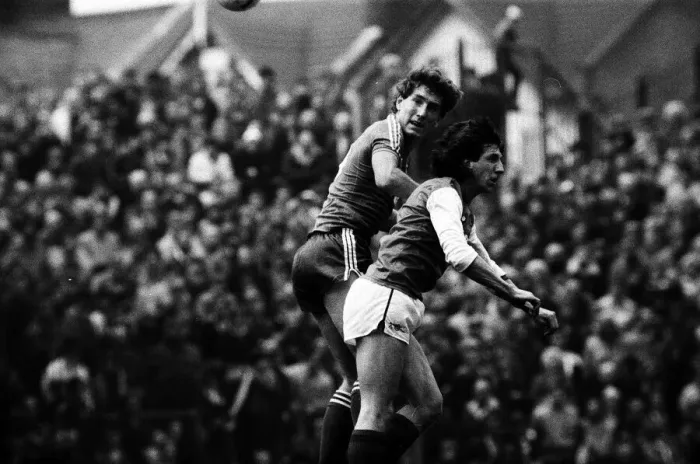 Framed Print : Arsenal v Ipswich Town league match at Highbury March 1984