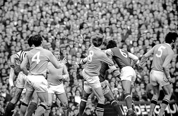 Arsenal v. Manchester City. Action from the match. December 1969 Z11615-009