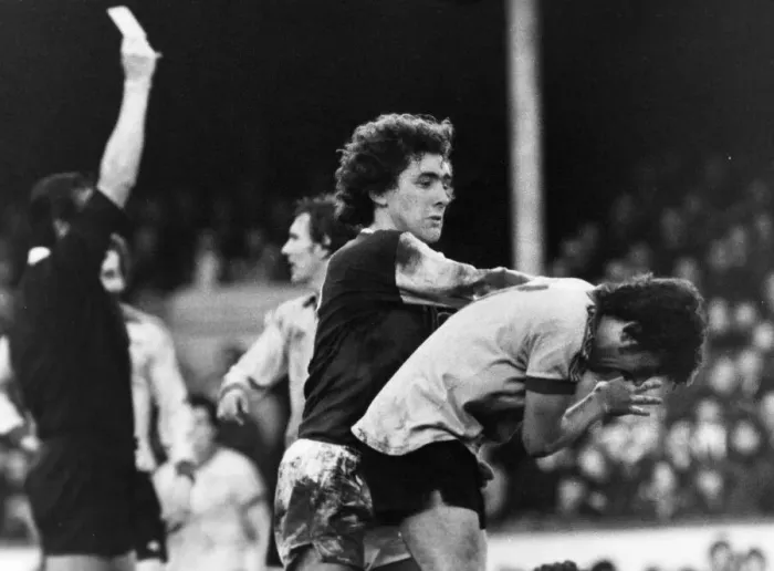 Framed Print : Arsenal v Sunderland league match at Highbury February 1977