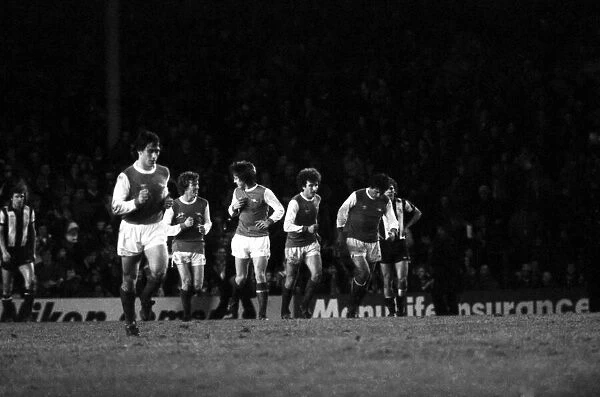 Arsenal v. West Bromwich Albion. November 1980 LF05-15-004 The final score was a two all