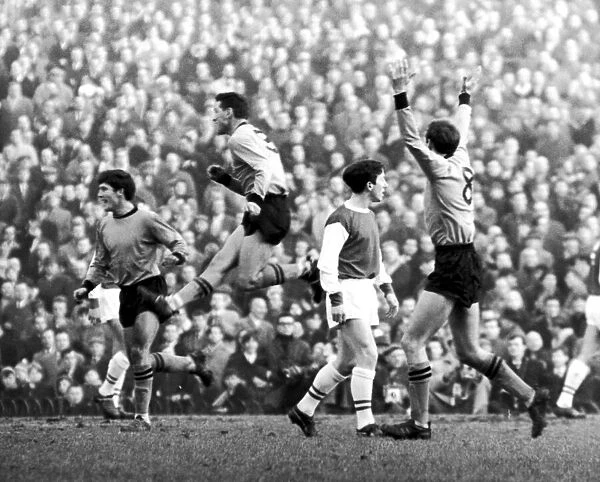 Arsenal vs. Wolverhampton Wanderers. 2nd January 1965