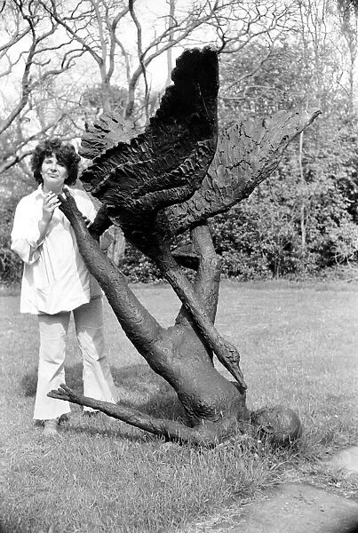 Art: Sculpture: Artist: Mrs. Cartwrights Bronzes. 'Leda and the Swan'