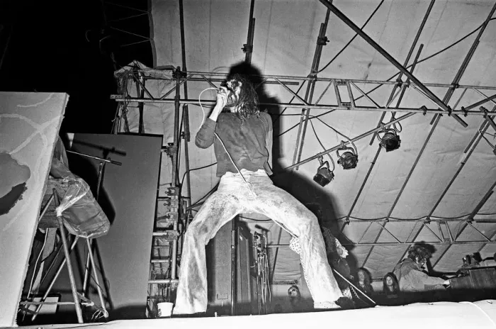 Framed Print : Arthur Brown, appearing at the very first properly named The Reading Festival in 1971 Framed Print : Arthur Brown, appearing at the very first properly named The Reading Festival in 1971