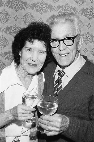Arthur and Hilda Bates seen here celebrating their Golden wedding Anniversary at their