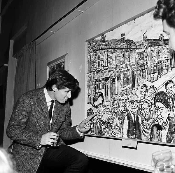 Artist John Bratby, the famous mural painter, has completed a painting on which 15