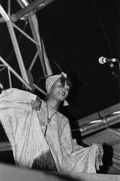 Artists performing at WOMAD festival at Rivermead in Reading, Berkshire, 17th July 1992