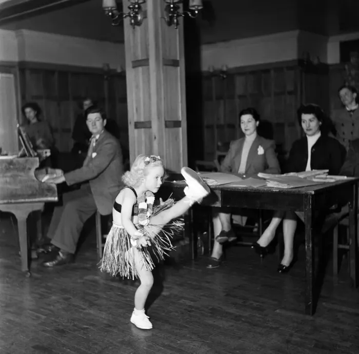 Framed Print : At the Arts Theatre, just off Leicester Square, mothers brought their talented children